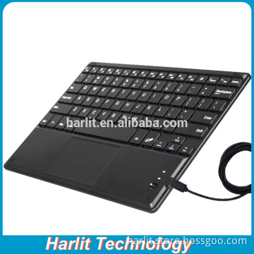 Customize Ultra Slim Wired USB Keyboard With TouchPad For OEM Tablet PC Wired Keyboard Touchpad For Android Windows Tablet PC